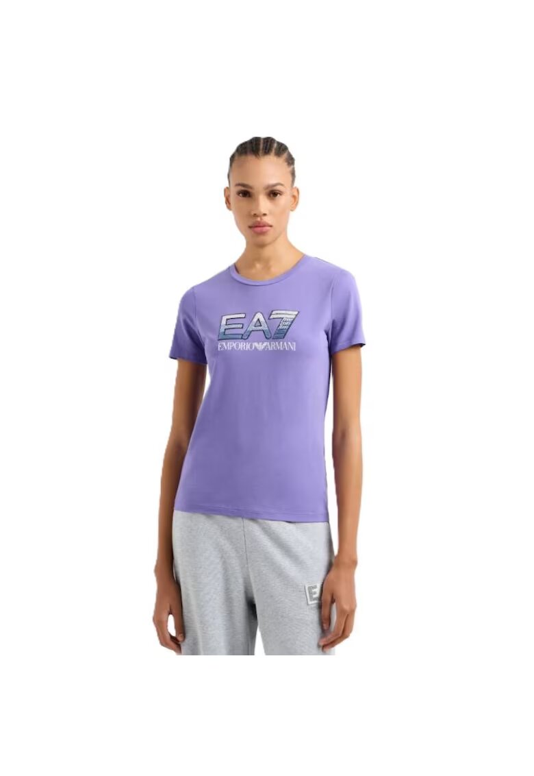 EA7 Tricou pentru Femei - w paillets tee crossover - 7W000183-AF10373-UA050 - M INTL - Mov