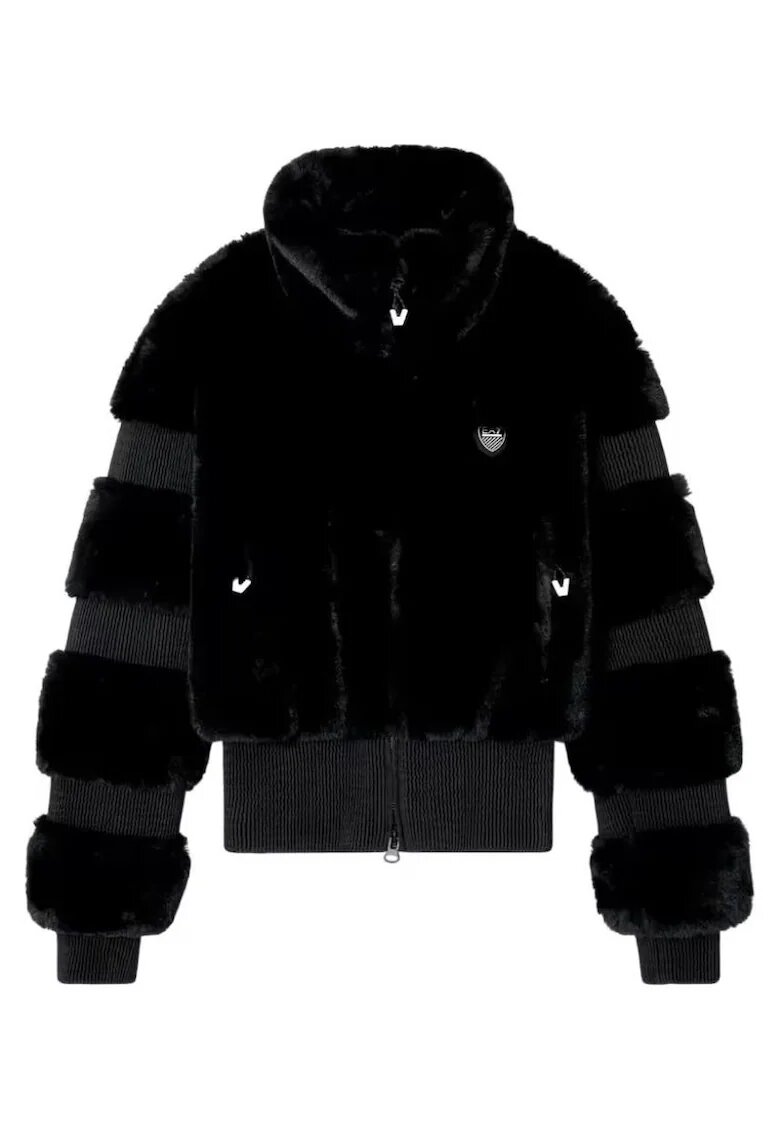 EA7 Яке Emporio Armani SKI W CORTINA ECO-FUR JKT 7W000380AF14797UC001 - Черен