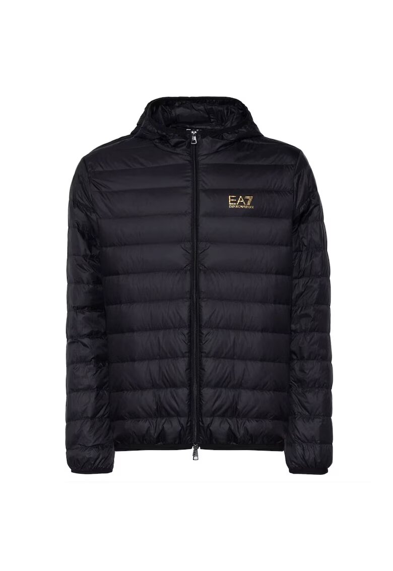 EA7 Яке за мъже - m down light hooded jacket - 8NPB24-PNGPZ-0208 - XS INTL - Черно