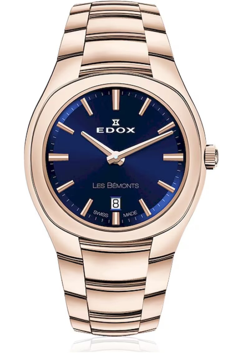 Edox Дамски часовник 57004 3 Analogue - Stainless steel - 3 ATM - Златист
