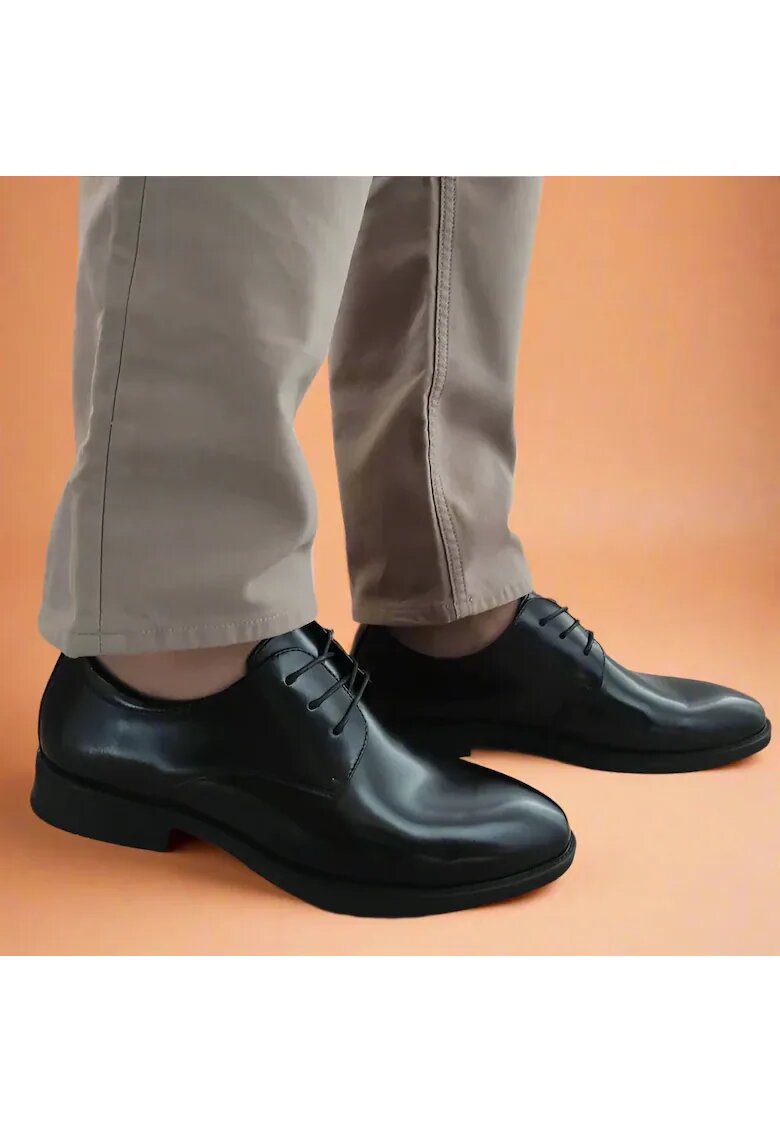 ELDEMAS Елегантни мъжки обувки 23606 Black Florantic - черни