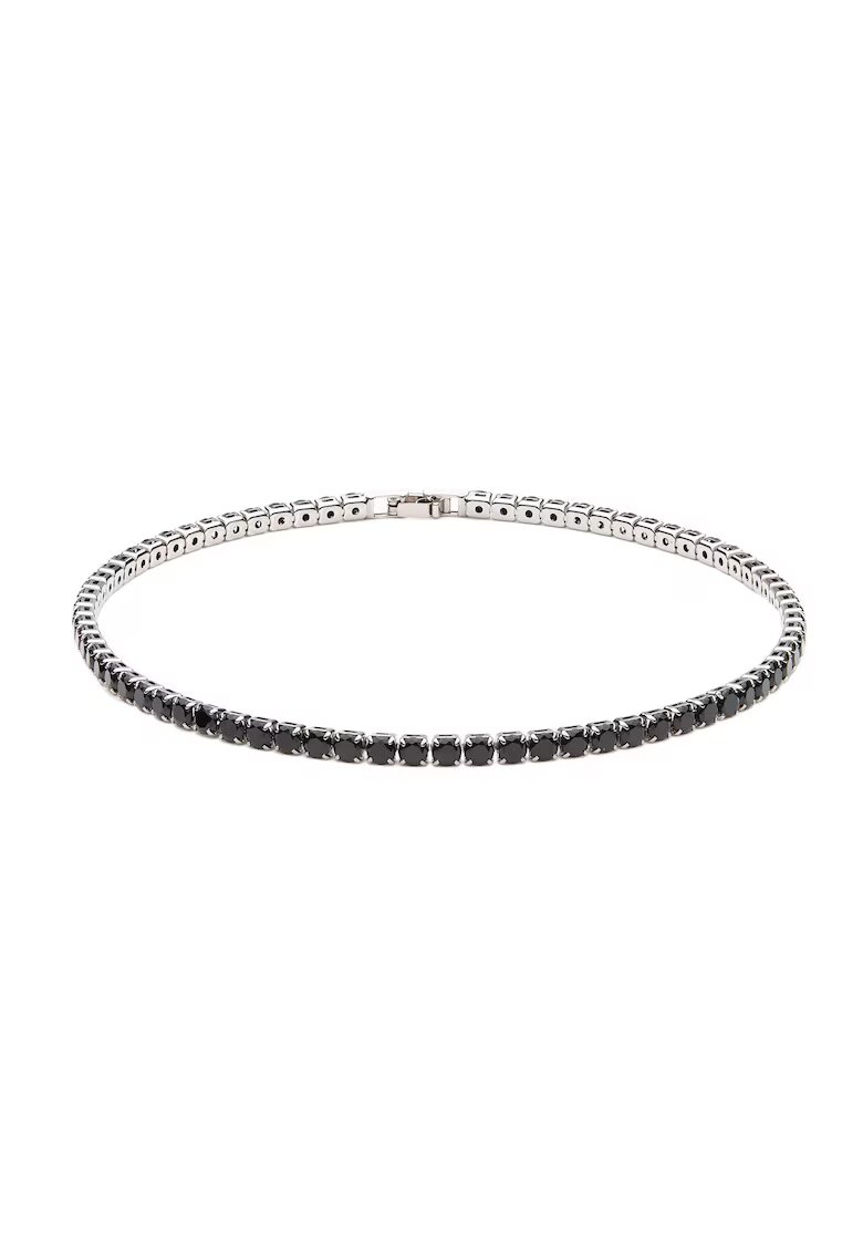 ElectraStore Колие Chocker Tennis - кристали - черно