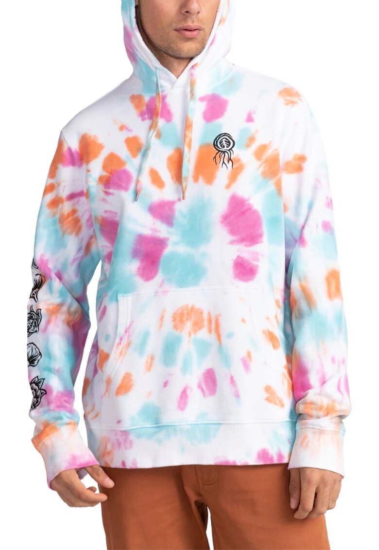 Element Мъжки суичър с качулка Tie Dye - памук -