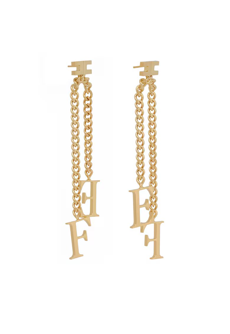 Elisabetta Franchi Дамски обеци Златисти