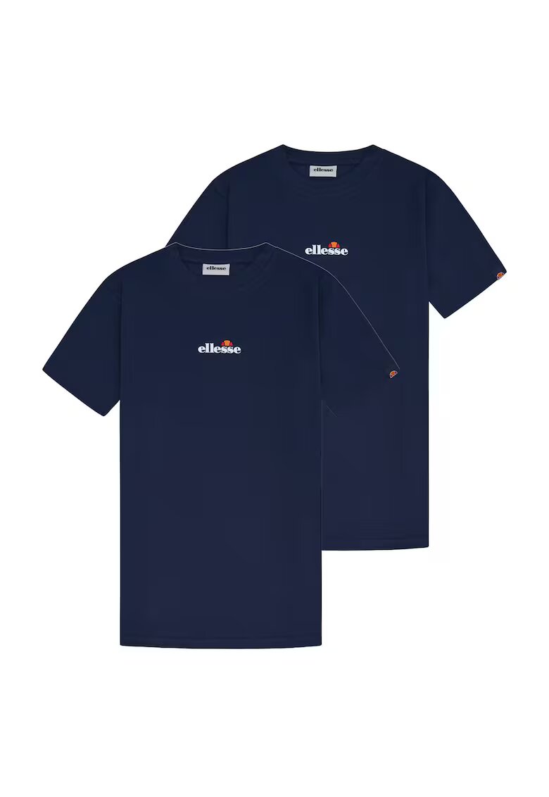 ELLESSE Памучни тениски Ollio - 2 части - Бял/Черен