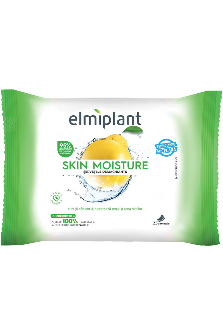 Elmiplant Мокри кърпички за почистване на грим За нормална/смесена кожа 25 бр