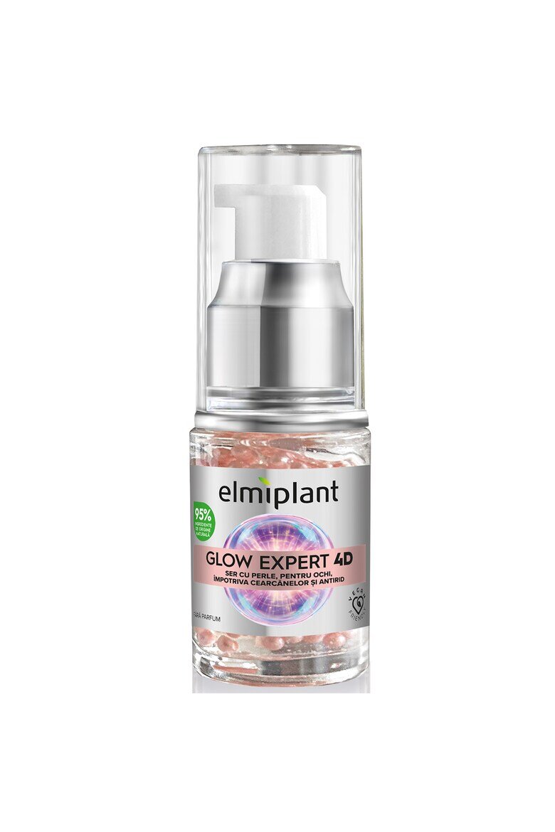 Elmiplant Серум за очи Glow Expert 4D С перли Против пигментни петна Против бръчки С ниацинамид и бакучиол 15 мл