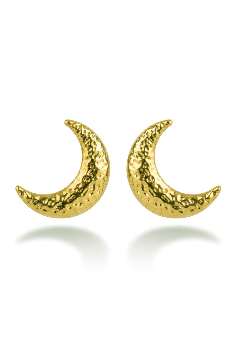Emily Westwood Обеци Half Moon с покритие от 18K злато