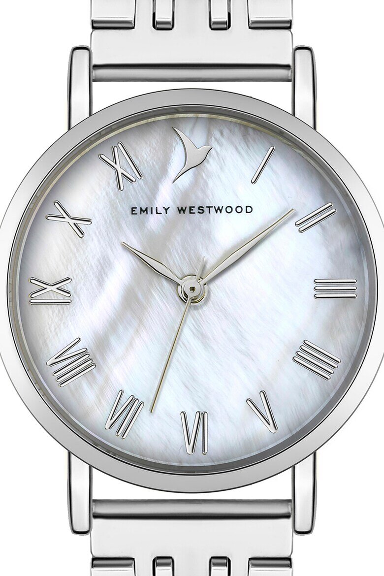 Emily Westwood Овален часовник от неръждаема стомана Сребрист