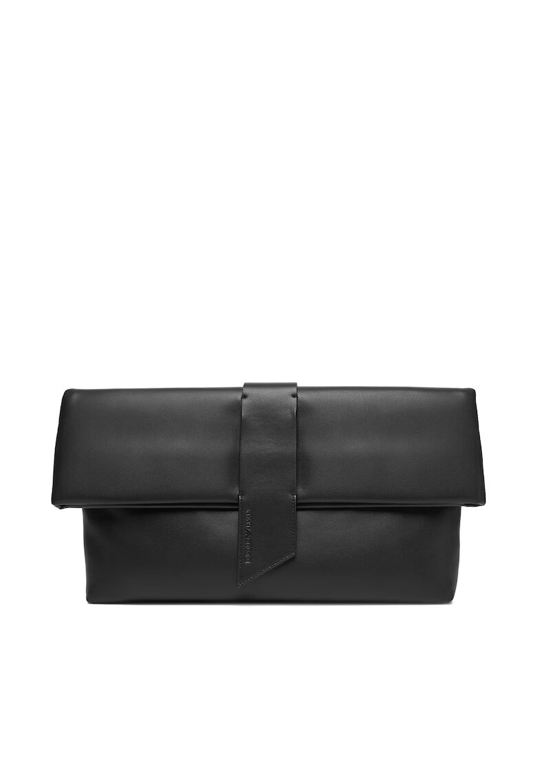 Emporio Armani Дамска чанта Black Beauty - естествена кожа - 30x45см - черна