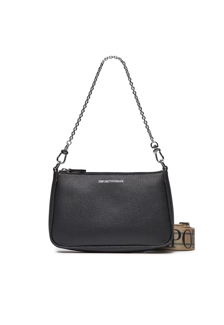 Emporio Armani Дамска чанта черна - екологична кожа