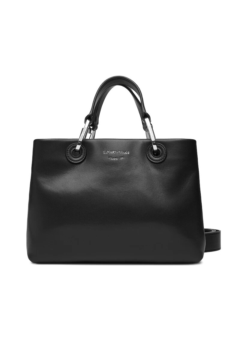 Emporio Armani Дамска чанта черна - от естествена кожа - модел EW000361 AF18673 UC0