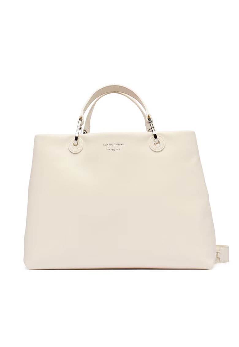 Emporio Armani Дамска чанта - екологична кожа - бежова - One Size INTL