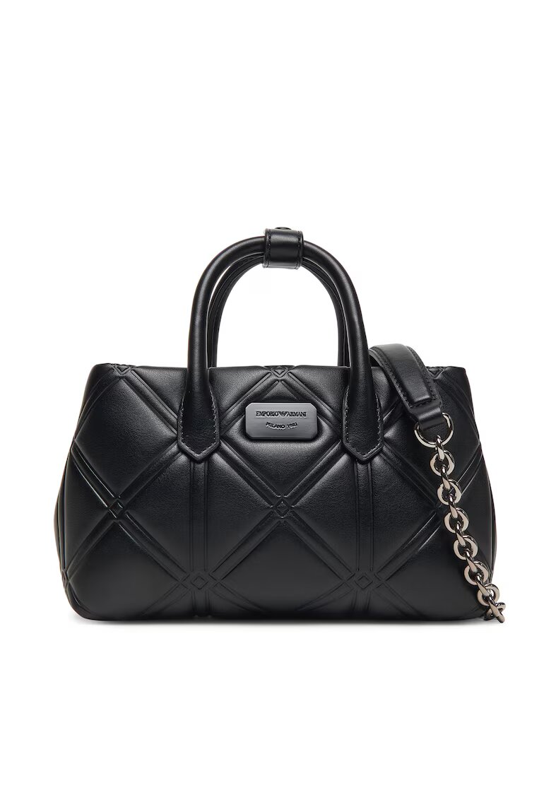 Emporio Armani Дамска чанта - екологична кожа - черна