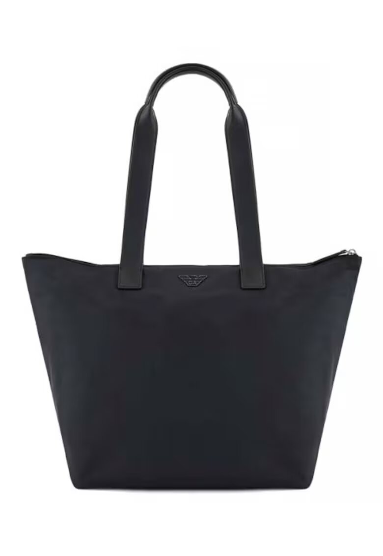 Emporio Armani Дамска чанта модел Logo Mauro - 100% полиамид - 46x30x18cm