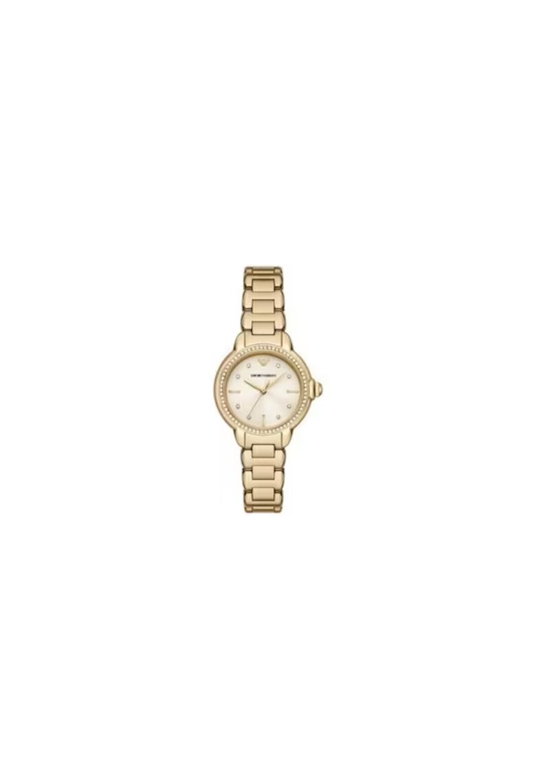 Emporio Armani Дамски часовник AR11609 - кварцов механизъм - керамична верижка - златист - 32x10мм