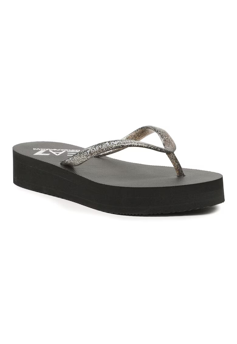 Emporio Armani Дамски джапанки - 302746255 - Текстил - Сребро