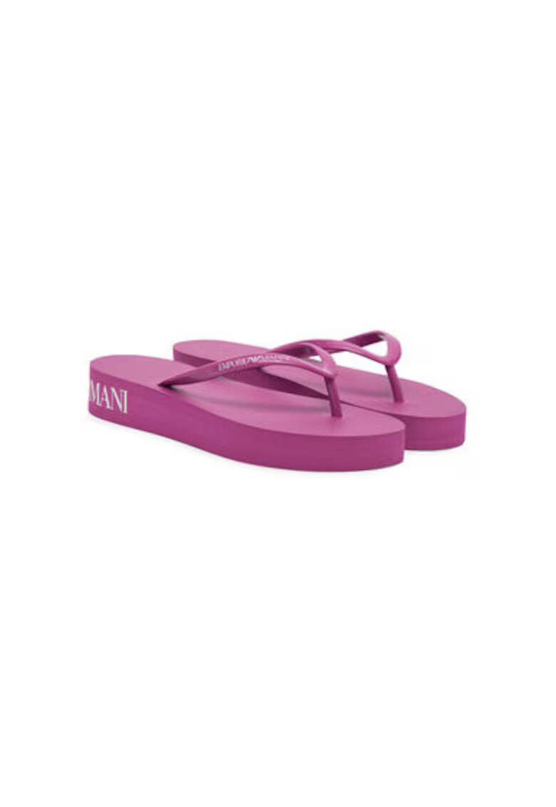 Emporio Armani Дамски джапанки XVQS09 XN118 - Синтетични - Розови