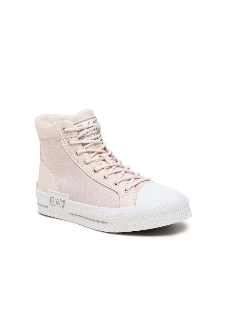 Emporio Armani Дамски спортни обувки 302660551 Еко кожа Бели
