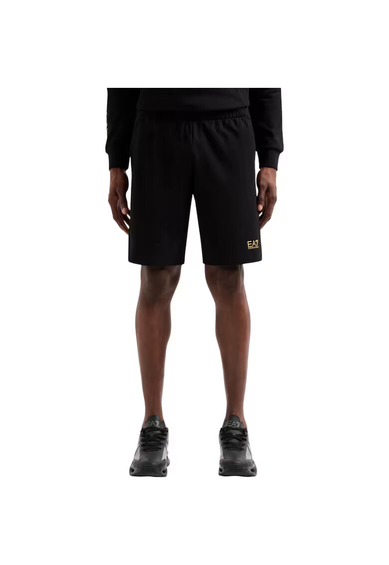 Emporio Armani Къси боти EA7 Core Identity Bermuda 42551 - Златист/Черен