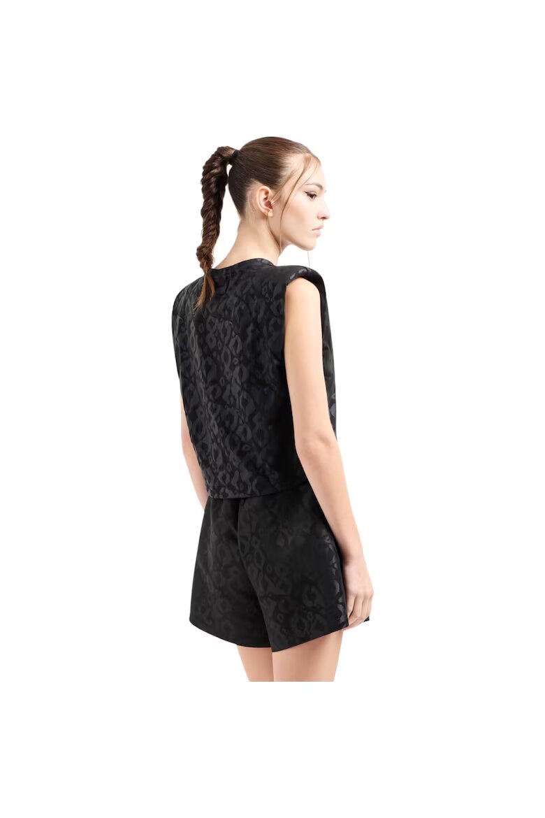 Emporio Armani Къси панталони EA7 Graphic Satin 42547 - Черен
