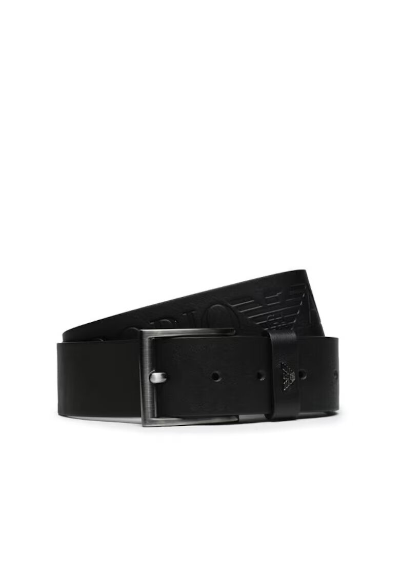 Emporio Armani Колан от естествена кожа Black