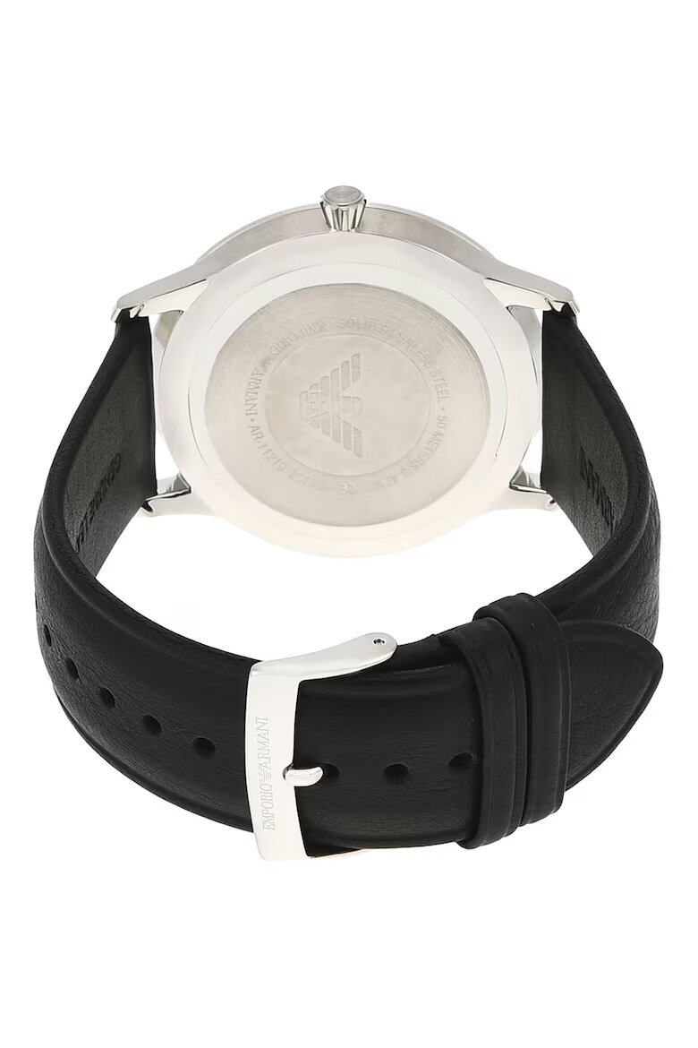 Emporio Armani Кварцов часовник с кожена каишка