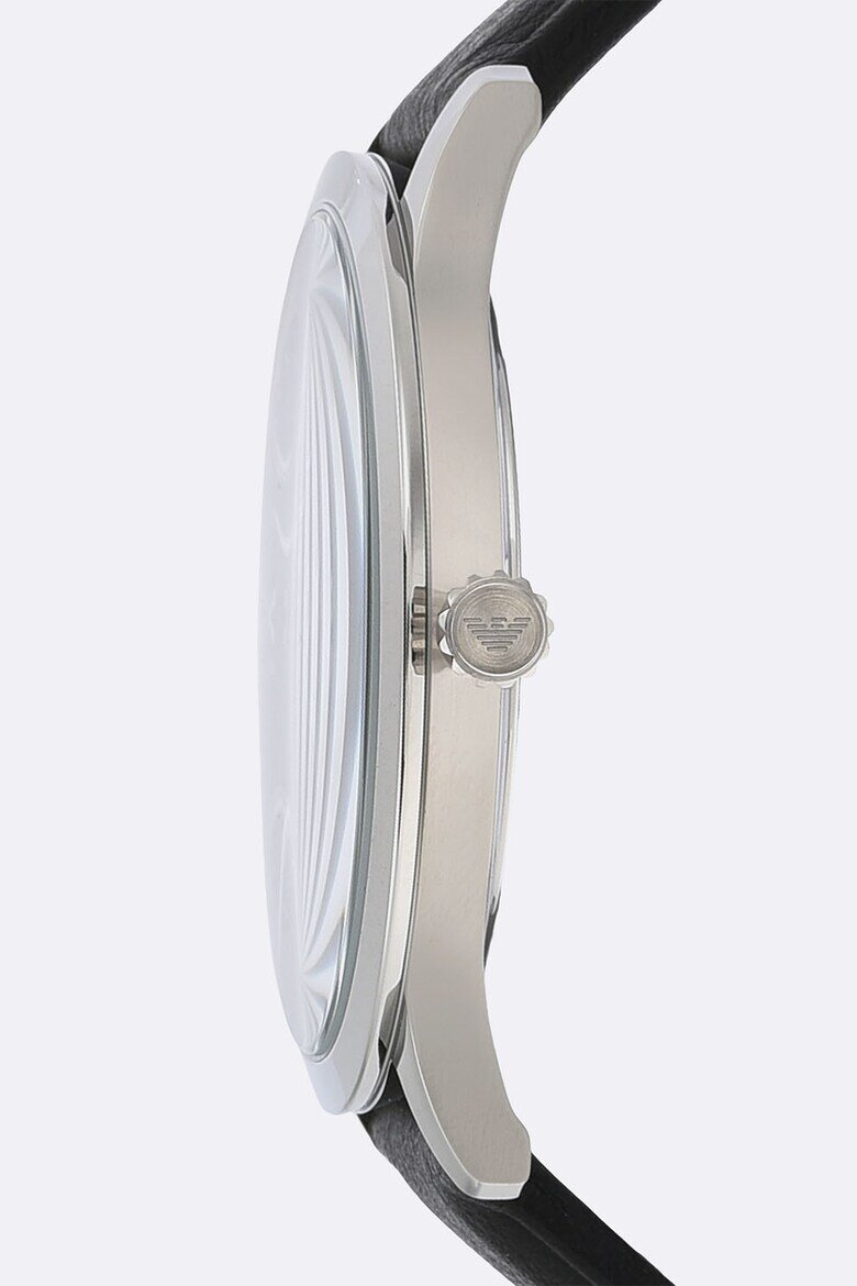 Emporio Armani Кварцов часовник с кожена каишка