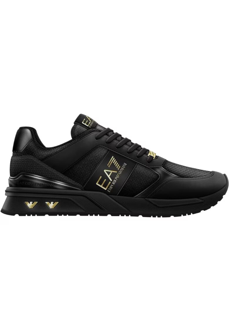 Emporio Armani Маратонки EA7 Evolution Mesh - Черен - Златист - Златист/Черен