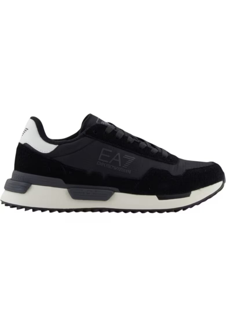 Emporio Armani Маратонки EA7 Vintage Running Nylon 47787 - Бял/Черен