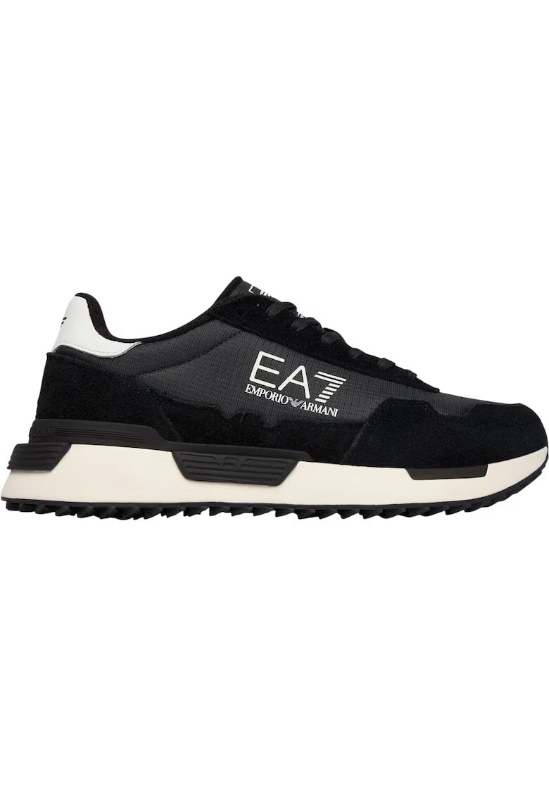 Emporio Armani Маратонки EA7 Vintage Running Nylon 55567 - Бял/Черен