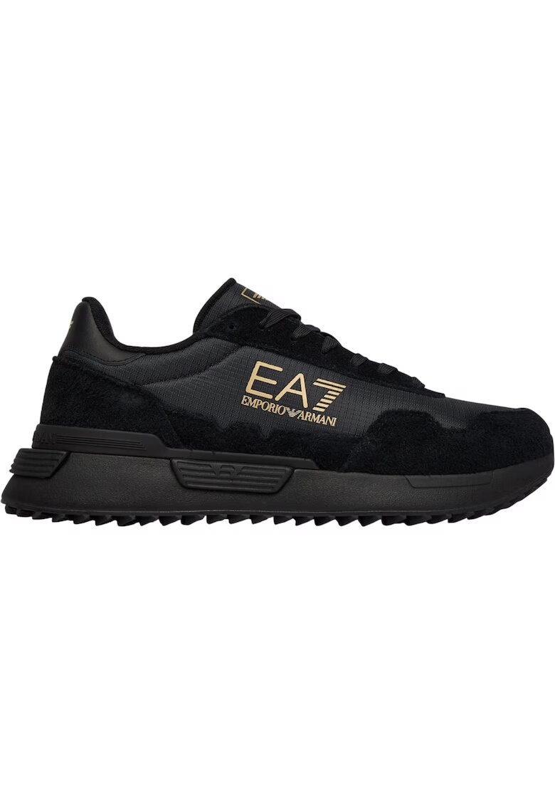 Emporio Armani Маратонки EA7 Vintage Running Nylon - Златист/Черен