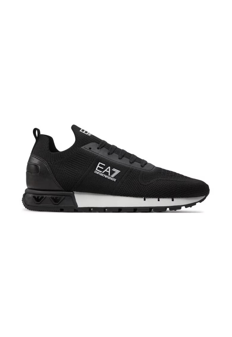 Emporio Armani Маратонки X8X171 XK373 N181 Черни - Естествена кожа