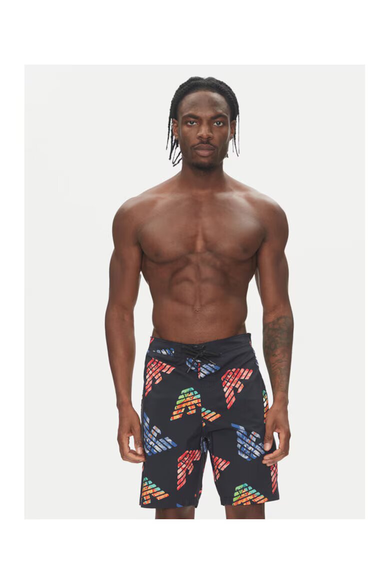 Emporio Armani Мъжки бански черен