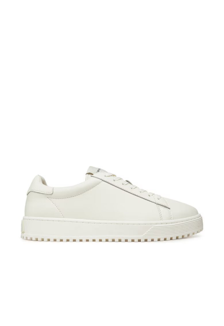 Emporio Armani Мъжки кецове - Off White - естествена кожа - - X4X690