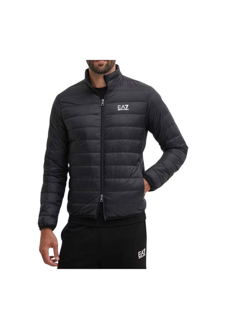 Emporio Armani Опаковано пухено яке EA7 Core Identity 38261 - Бял/Черен