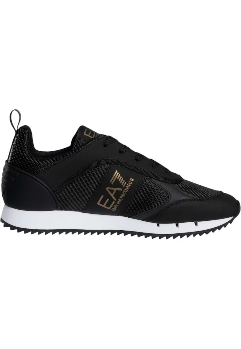 Emporio Armani Спортни обувки EA7 Black&White Carbon 49412 - Бял/Златист/Черен
