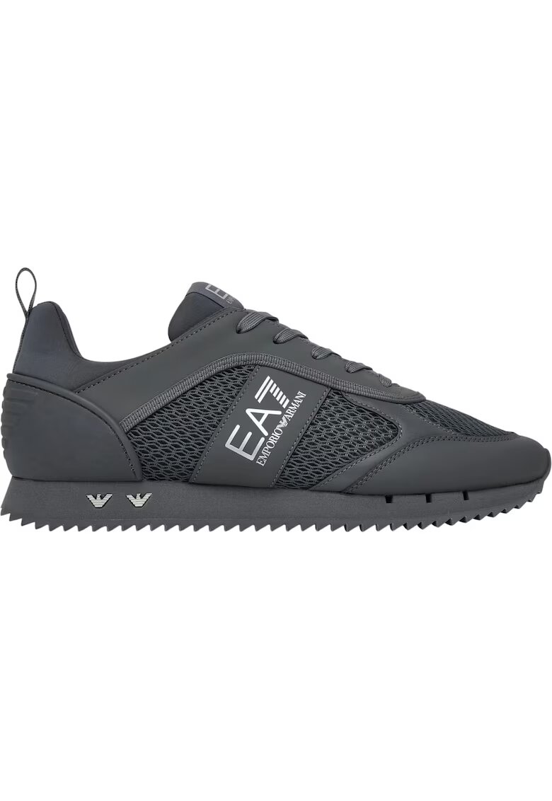 Emporio Armani Спортни обувки EA7 Black&White Mesh+E - Черен/Сребрист