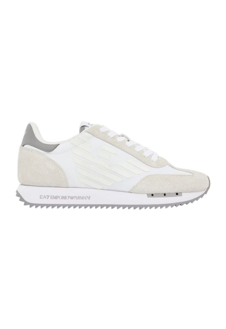 Emporio Armani Спортни обувки EA7 Black&White Vintage 62420 - Бял/Бежов