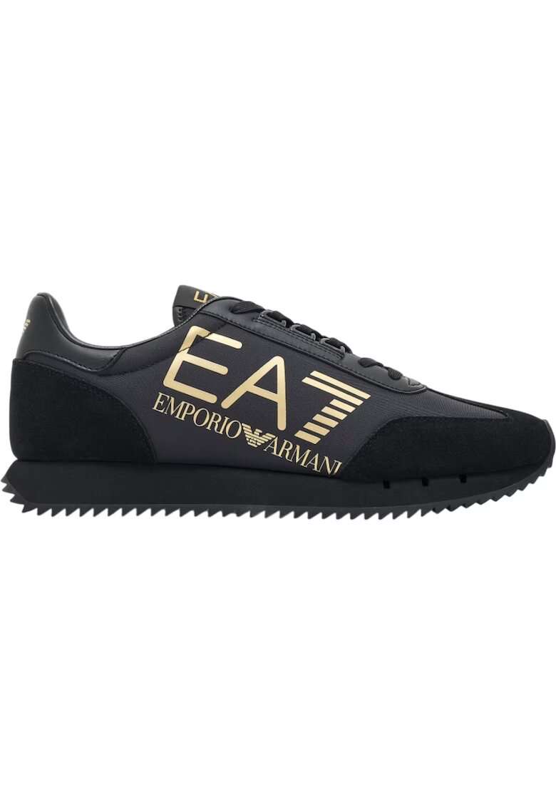Emporio Armani Спортни обувки EA7 Black&White Vintage NY - Черен - Златист - Златист/Черен