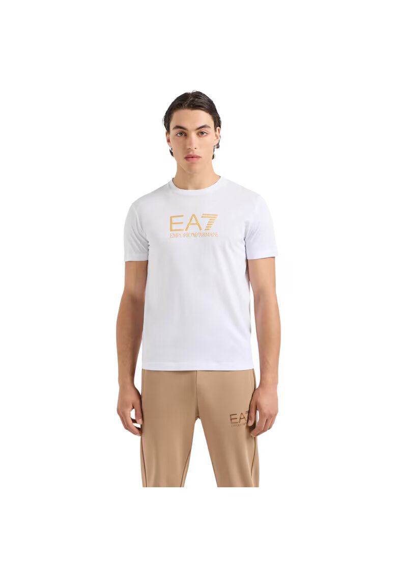 Emporio Armani Тениска EA7 Gold Label - AF10170-7M000007-U0002 35259 - Бял/Златист