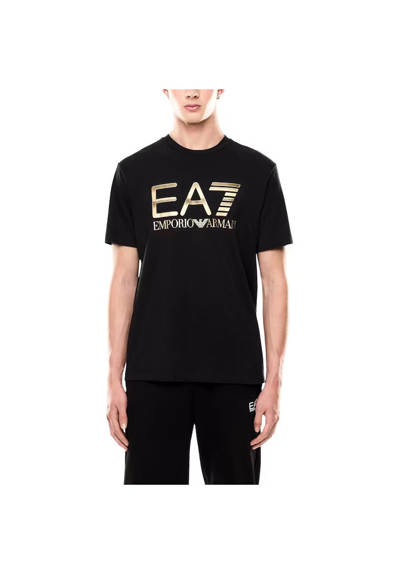 Emporio Armani Тениска EA7 Train Core Id M Big Logo S 55481 - Златист/Черен