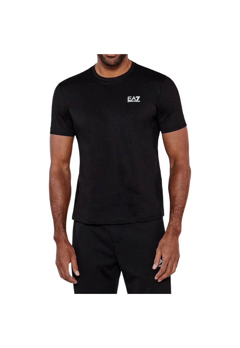 Emporio Armani Тениска EA7 Train Logo Series 40720 - Бял/Черен