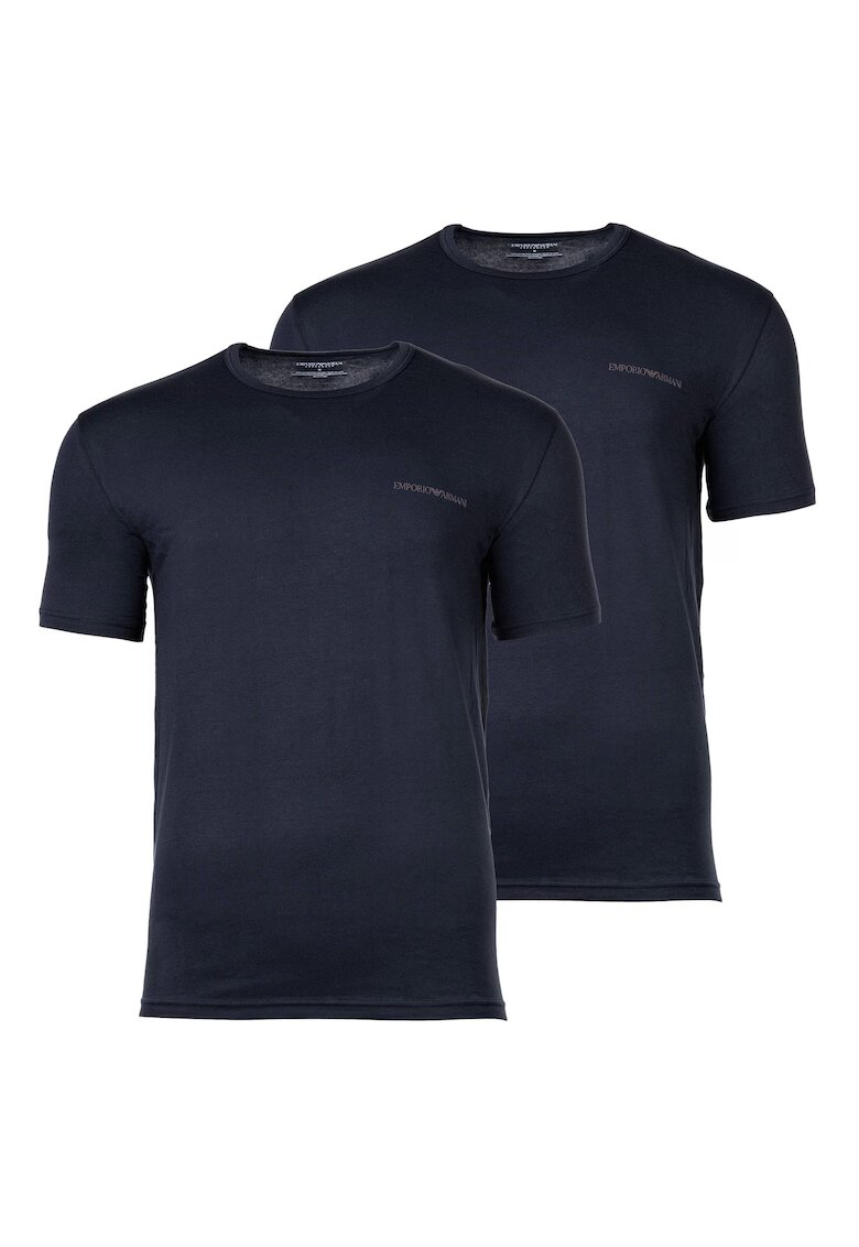 Emporio Armani Тениска с овално деколте - 2 броя