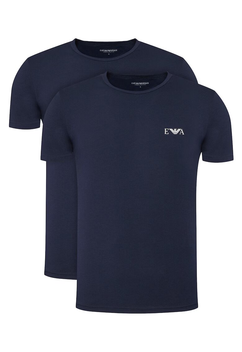 Emporio Armani Underwear Комплект от 2 мъжки тениски - Emporio Armani - тъмносини