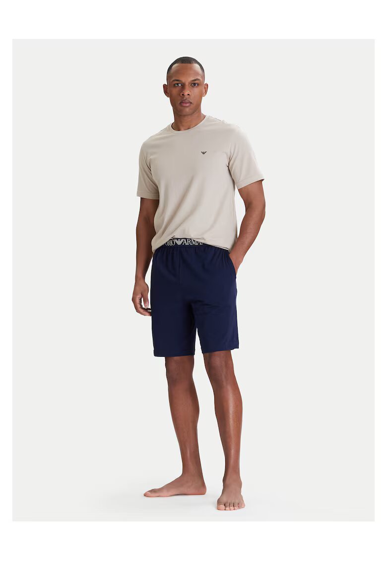 Emporio Armani Underwear Мъжка пижама - памук - бежов