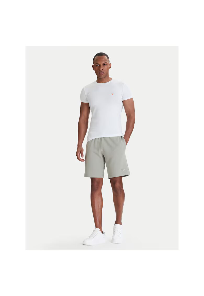 Emporio Armani Underwear Спортни къси панталони за мъже - Emporio Armani - памук/модал - бежови