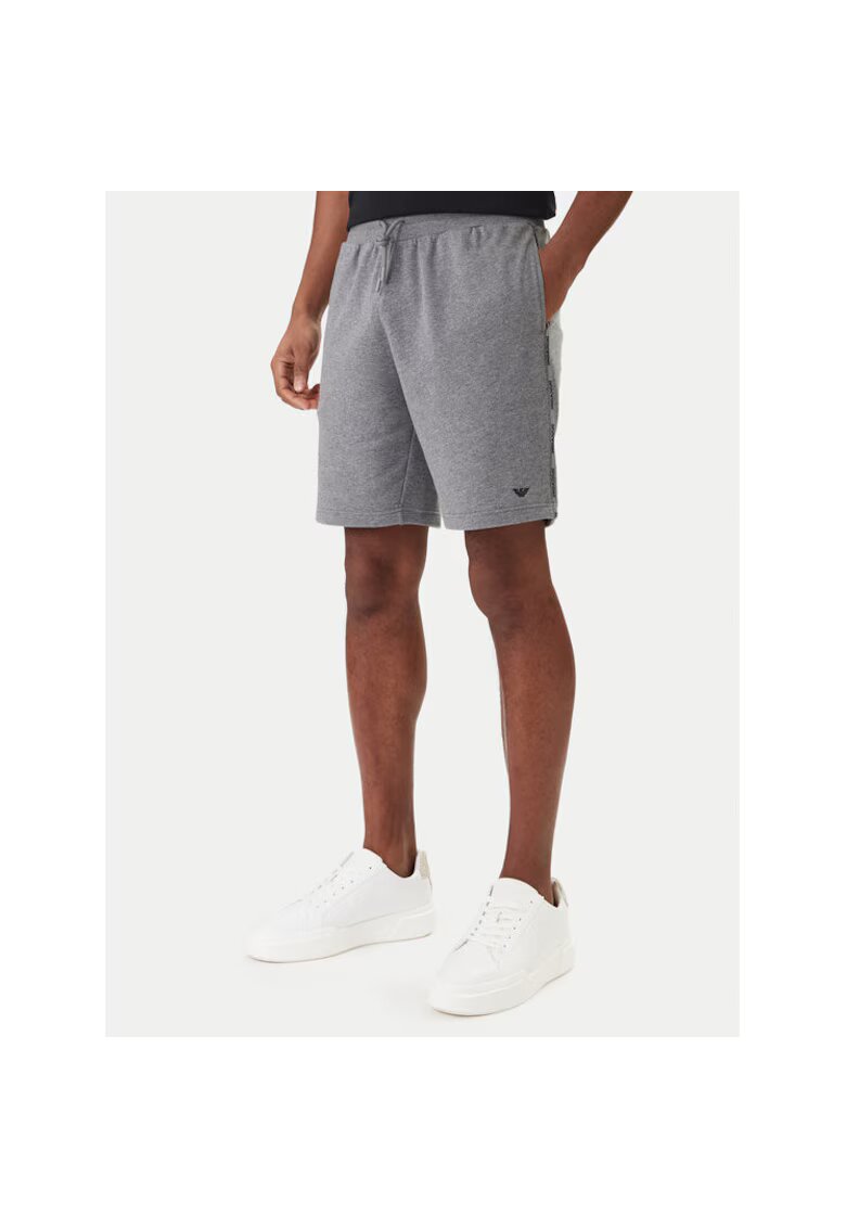 Emporio Armani Underwear Спортни къси панталони за мъже - Emporio Armani - сиви - 75% памук - 25% полиестер