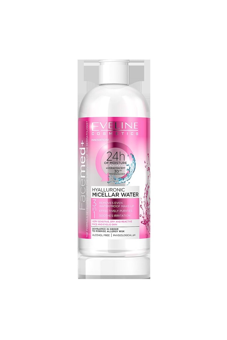 Eveline Cosmetics Facemed мицеларна вода + 3 в 1 хиалуронова вода 400 ml