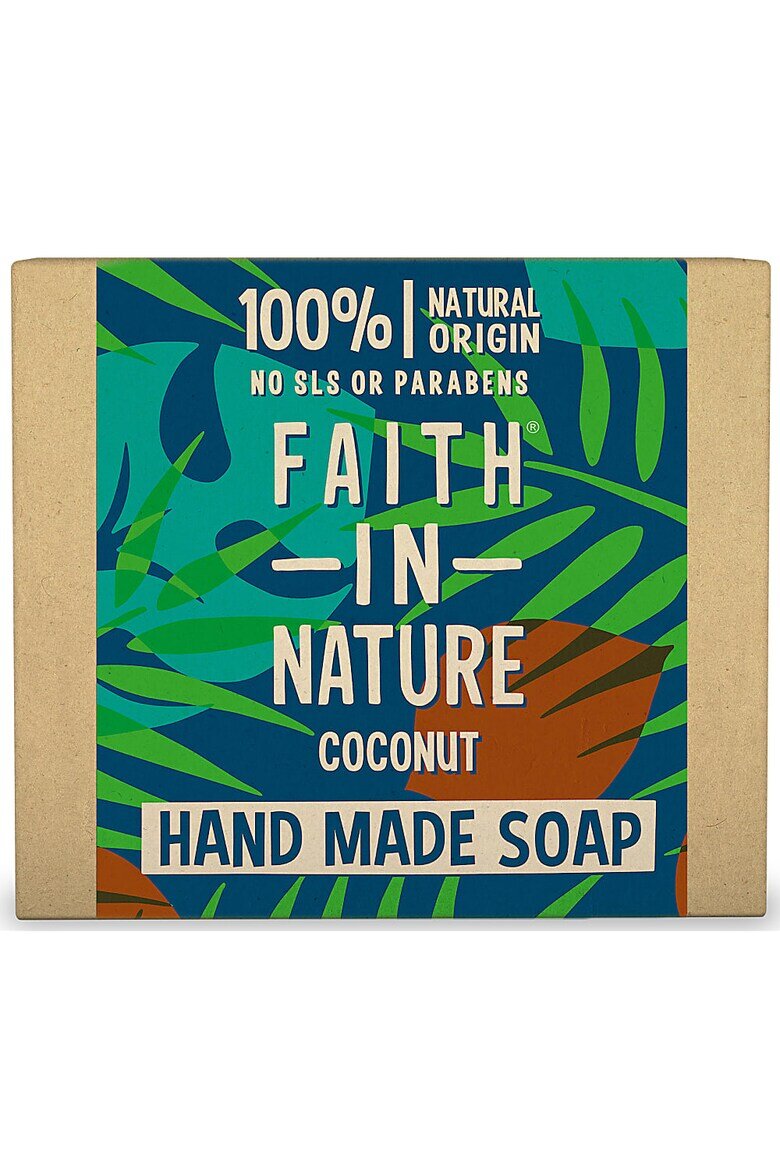 Faith in Nature Твърд натурален сапун с кокос Вяра в природата 100 гр